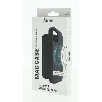 Hama MagCase Finest Sense, otevírací pouzdro pro Apple iPhone 12/12 Pro, černé