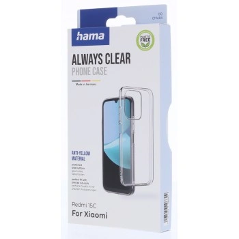 Hama Always Clear, kryt pro Xiaomi Redmi 15C, vždy průhledný, nežloutne