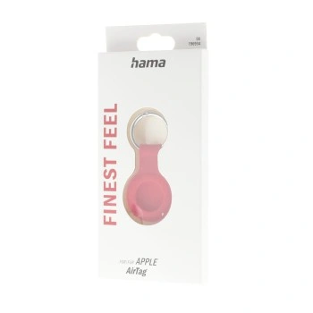 Hama Finest Feel, ochrana pro Apple AirTag, silikonová, červená