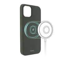Hama MagCase Finest Feel PRO, kryt pro Apple iPhone 13 mini, zelený