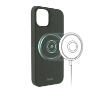 Hama MagCase Finest Feel PRO, kryt pro Apple iPhone 13, zelen
