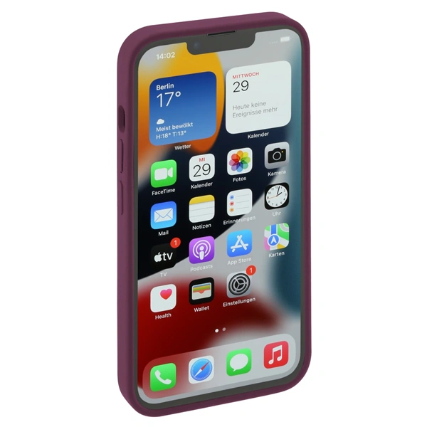 Hama MagCase Finest Feel PRO, kryt pro Apple iPhone 13 Pro, bordový