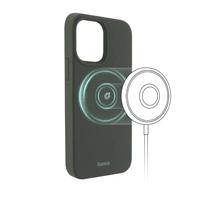 Hama MagCase Finest Feel PRO, kryt pro Apple iPhone 13 Pro Max, zelen