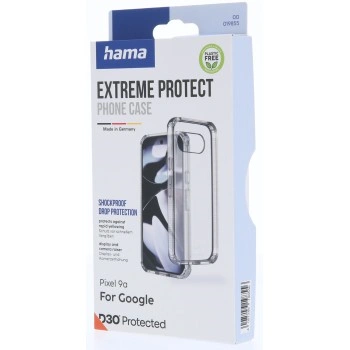 Hama Extreme Protect, kryt pro Google Pixel 9a, D3O®, nežloutne, průhledný