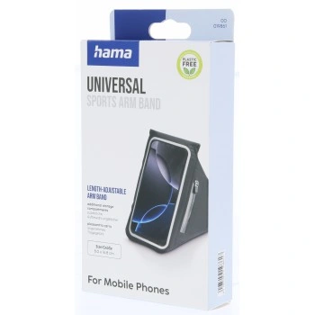 Hama sportovní pouzdro na mobil, na rameno, pro zařízení 6,5"-6,9"/16,8x8 cm, černé