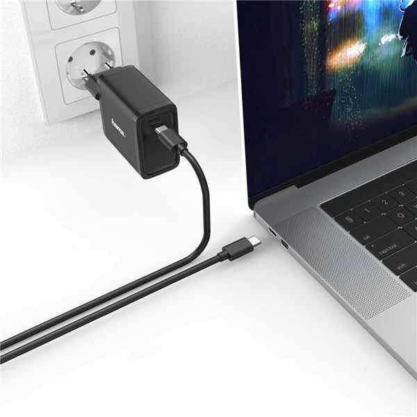 Hama USB-C napájecí zdroj, Power Delivery, 5-20 V, 45 W