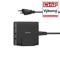 Hama rychlá stolní USB nabíječka, 1x USB-C, 2x USB-A, PD 65 W