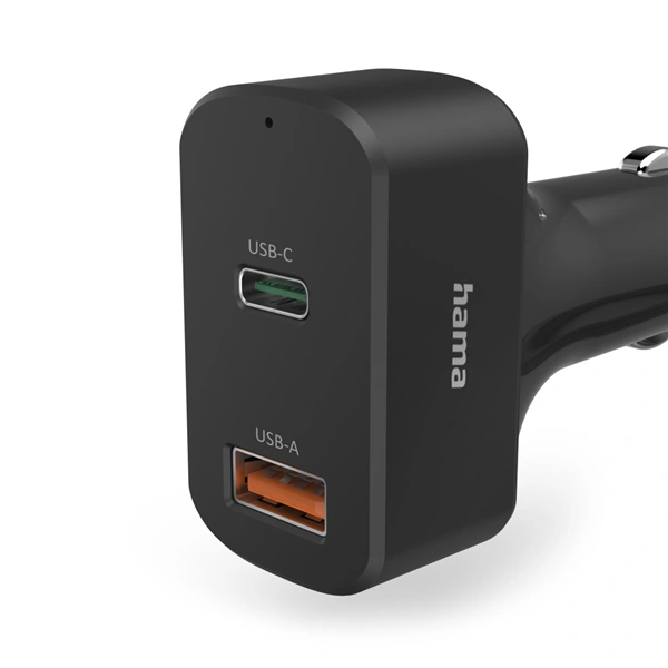 Hama USB-C napájecí zdroj do auta, Power Delivery, 5-20 V, 65 W, 1,5 m