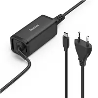 Hama USB-C napájecí zdroj pro notebooky, Power Delivery, GaN, 5-20 V, 65 W