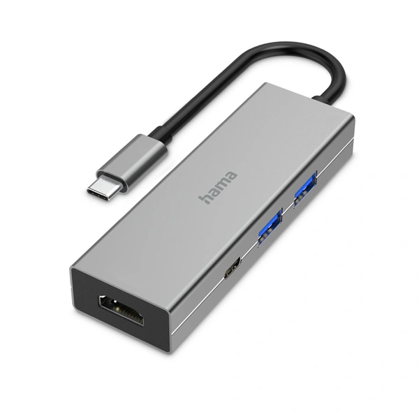 Hama USB hub, multiport, 2x USB-A, USB-C PD, HDMI, USB 3.2 5 Gb/s