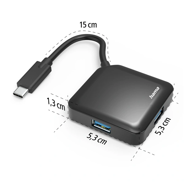 Hama USB-C hub, 1:4, USB 3.2 Gen1