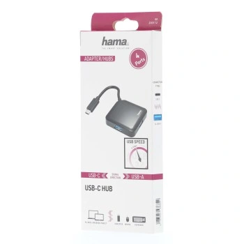 Hama USB-C hub, 1:4, USB 3.2 Gen1