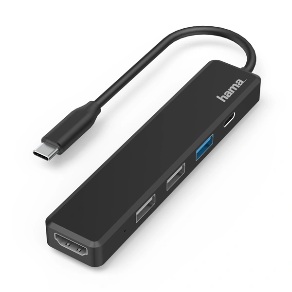 Hama USB-C hub, multiport, 4x USB, 1x HDMI