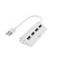 Hama USB hub, 4 porty, USB 2.0, 480 Mbit/s, bílý