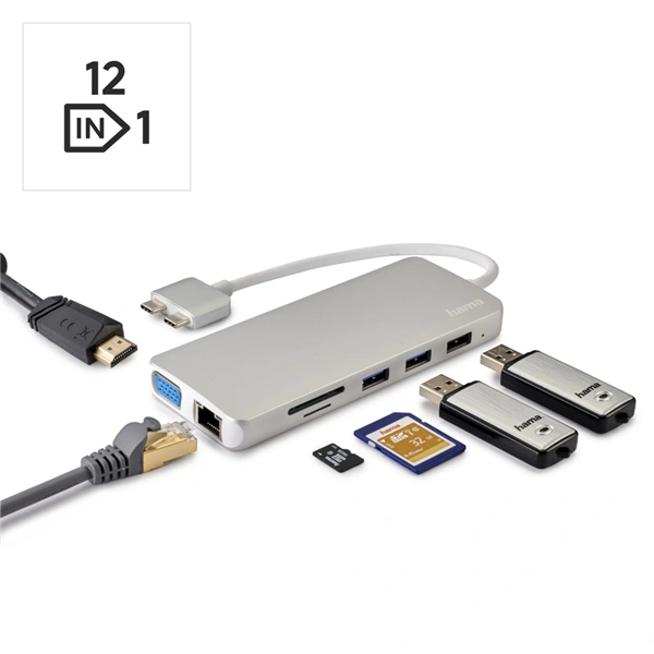Hama USB-C hub Connect2Mac, multiport, pro Apple MacBook Air a Pro