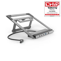 Hama USB-C dokovací stanice a stojan pro notebook Connect2Office Stand, 12 portů