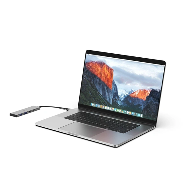 Hama USB-C hub, 4 porty, USB 3.2 10 Gb/s, PD 100 W, hliníkový