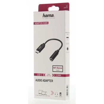 Hama audio adaptér USB-C na jack 3,5 mm, aktivní