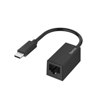 Hama síťový adaptér USB-C - RJ45, Gigabit Ethernet