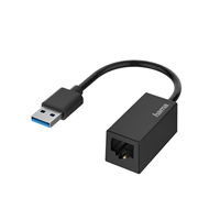 Hama síťový adaptér USB-A - RJ45, Gigabit Ethernet