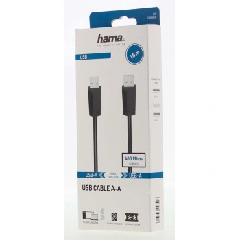 Hama USB 2.0 kabel typ A-A 1,5 m