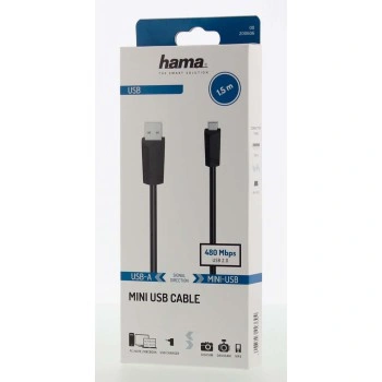 Hama mini USB 2.0 kabel 1,5 m