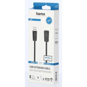 Hama prodlužovací USB 2.0 kabel, 1,5 m