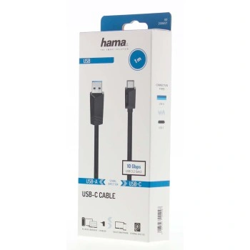 Hama USB-C 3.2 Gen2 kabel typ A-C 1 m, 10 Gb/s