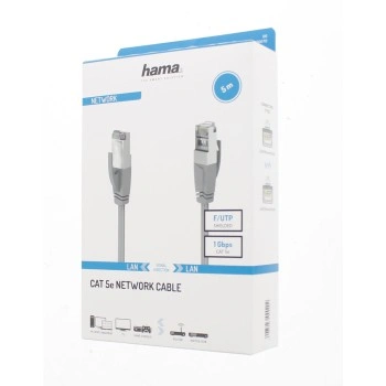 Hama síťový kabel Cat5e F/UTP RJ45 stíněný, 5  m