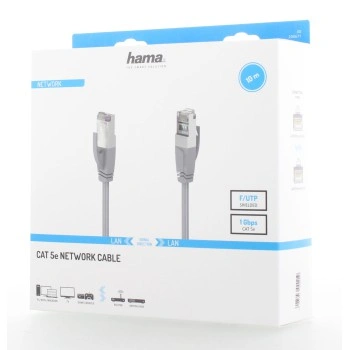 Hama síťový kabel Cat5e F/UTP RJ45 stíněný, 10 m