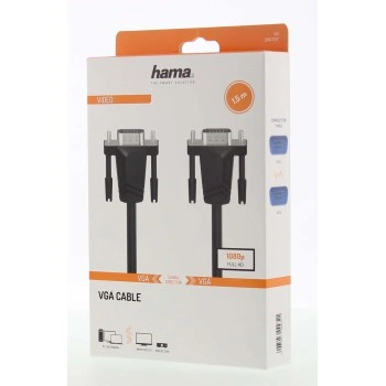 Hama video kabel VGA 15pin., 1,5 m, Full HD