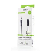 Hama prodluovac audio kabel pro headsety, jack 3,5 mm 4pl., 1,5 m