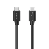 Hama Thunderbolt 5 kabel, USB-C, 1 m, 80 Gb/s, 240 W