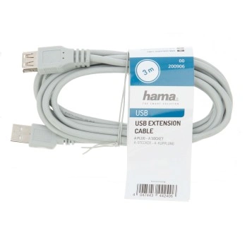 Hama prodlužovací USB 2.0 kabel 3 m, nebalený