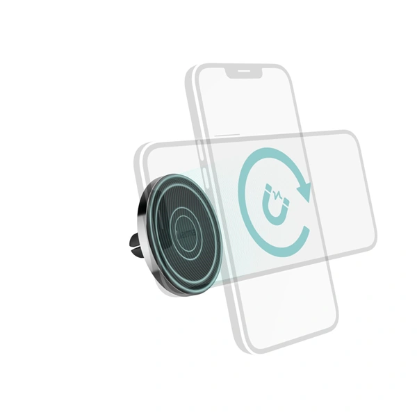 Hama MagLock, magnetický držák telefonu na větrací mřížku ve vozidle, kompatibilní s MagSafe