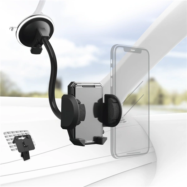 Hama Multi, držák mobilu do auta 2v1, pro čelní sklo i větrací lamely, šířka mobilu 4-11 cm