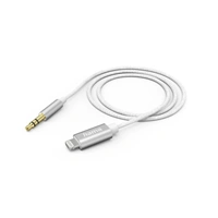 Hama MFI audio adaptrov kabel Lightining na jack 3,5 mm pro Apple, 1 m, aktivn, alu