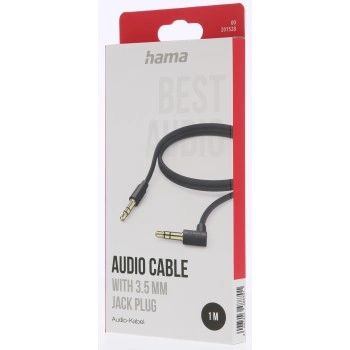 Hama audio kabel jack 3,5 mm, 1 m, kolmý konektor
