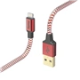 Hama MFi USB kabel Reflective pro Apple, USB-A Lightning 1,5 m, červený