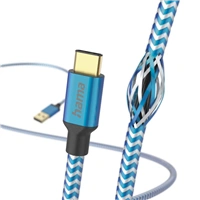 Hama kabel Reflective USB-C 2.0 typ A-C 1,5 m, modrý
