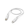 Hama MFi USB-C Lightning kabel pro Apple, 1,5 m Flexible, silikonový, bílá