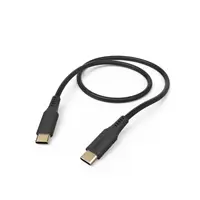 Hama kabel USB-C 2.0 typ C-C 1,5 m Flexible, silikonový, černá