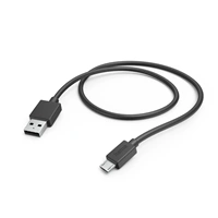 Hama micro USB 2.0 kabel, 1 m, černý