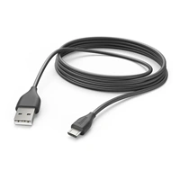 Hama kabel micro USB, 3 m, černá
