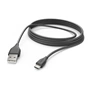 Hama kabel micro USB, 3 m, černá