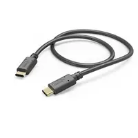 Hama kabel USB-C 2.0 typ C-C 1 m, černá