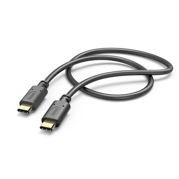 Hama kabel USB-C 2.0 typ C-C 1 m, černá