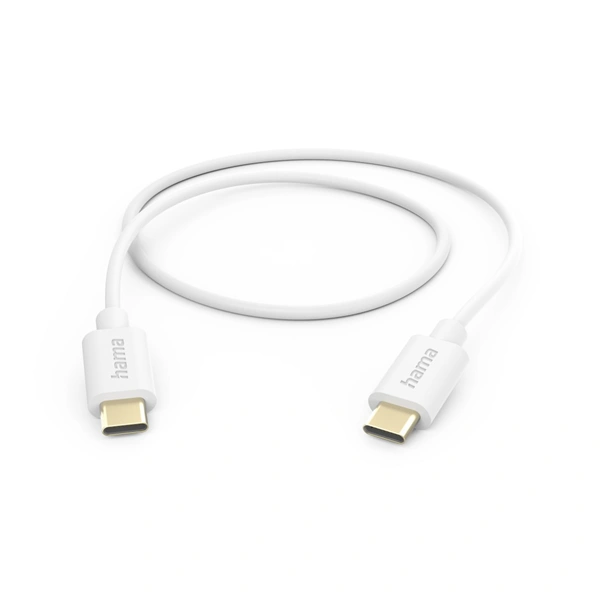 Hama kabel USB-C 2.0 typ C-C 1 m, bílá