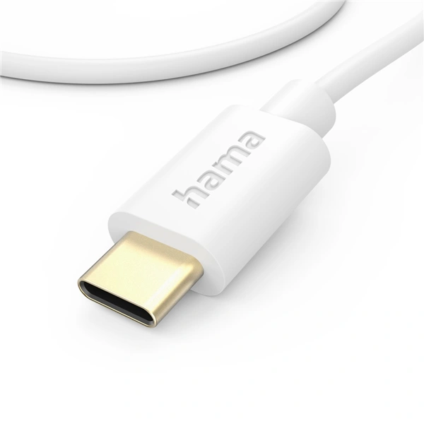 Hama kabel USB-C 2.0 typ C-C 1 m, bílá