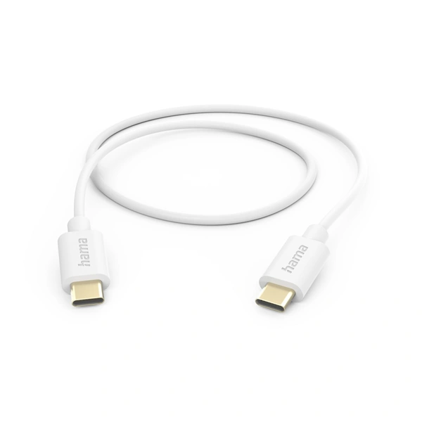 Hama kabel USB-C 2.0 typ C-C 1 m, bílá (rozbalený)